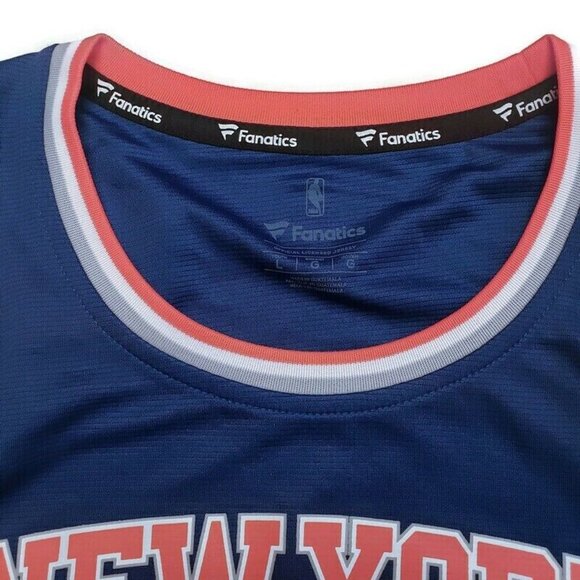 Fanatics Kristaps Porzingis New York Knicks Boys Jersey Youth Size Large Blue - Picture 4 of 7